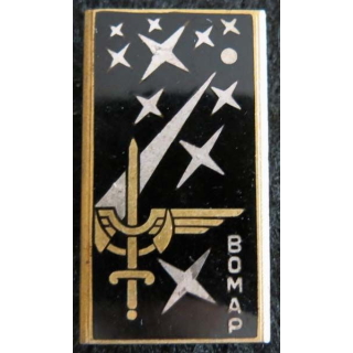 BOMAP : insigne métallique de la base aérienne mobile aéroportée comprenant 10 étoiles Drago G. 2019 dos argenté bruni