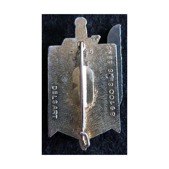 3° RPIMA : insigne métallique du 3° régiment parachutiste d'infanterie de marine de fabrication Delsart G. 445 relief