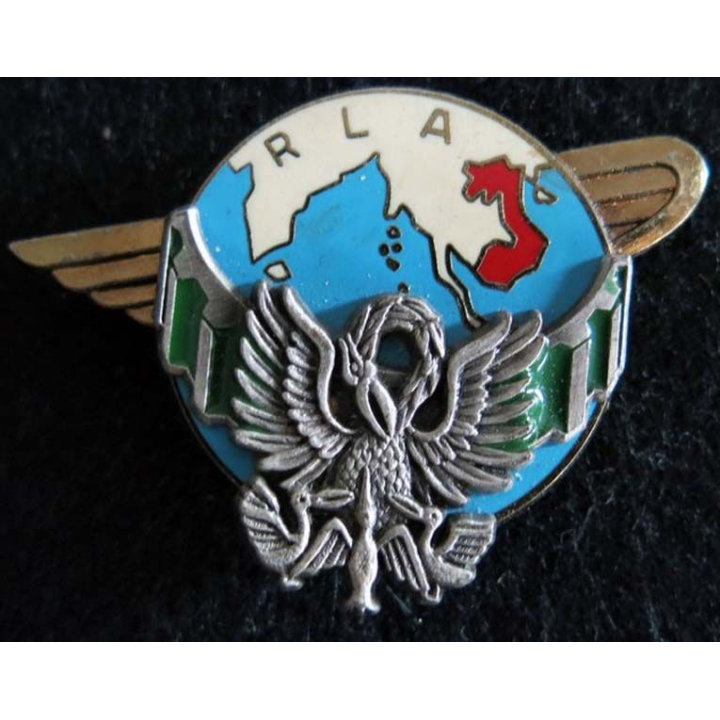 RLA : insigne métallique du régiment de livraison par air de fabrication Delsart G. 2981