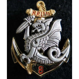 8° RPIMA : insigne du 8° régiment parachutiste d'infanterie de marine Boussemart 2002