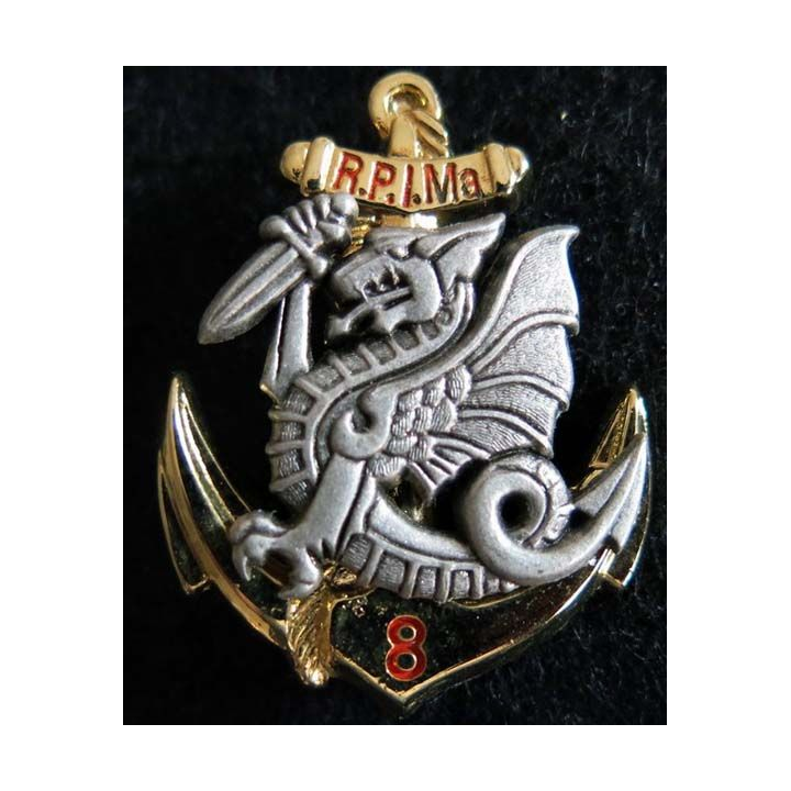 8° RPIMA : insigne du 8° régiment parachutiste d'infanterie de marine Boussemart 2002
