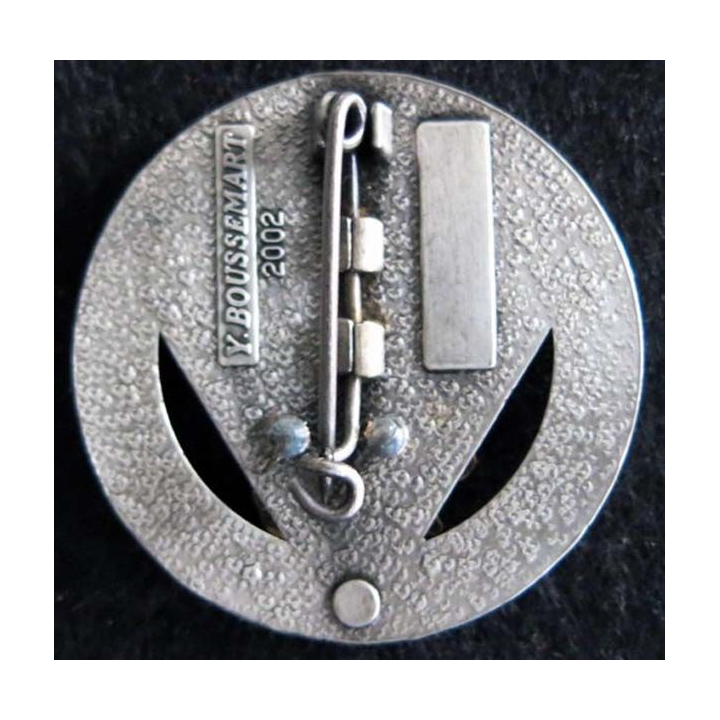 35° RAP : insigne métallique de la 3° batterie du 35° régiment d'artillerie parachutiste de fabrication Boussemart
