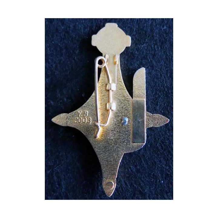 3° RPIMA : insigne de la 2° compagnie du 3° régiment parachutiste d'infanterie de marine de fabrication Boussemart