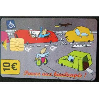 TELECARTE : télécarte pensez aux handicapés 10 € Mairie de Paris