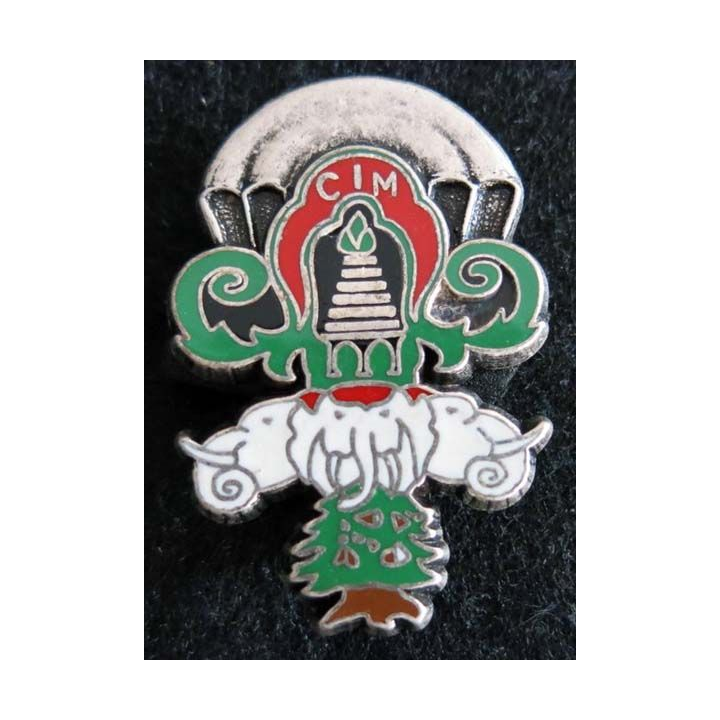 1° RCP : insigne métallique de la 3° compagnie du 1° régiment de chasseurs parachutistes CIM Ballard