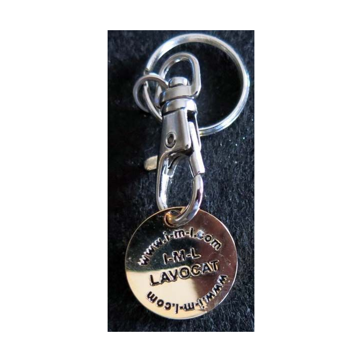 PORTE CLEFS : porte clefs avec jeton représentant l'insigne des RPIMA