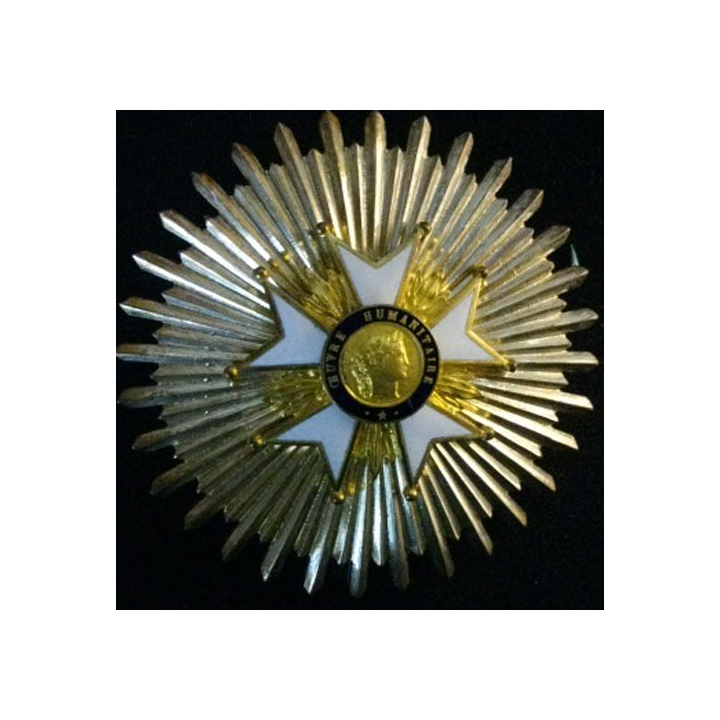 FRANCE : MÉDAILLE D'OR DE L'OEUVRE HUMANITAIRE