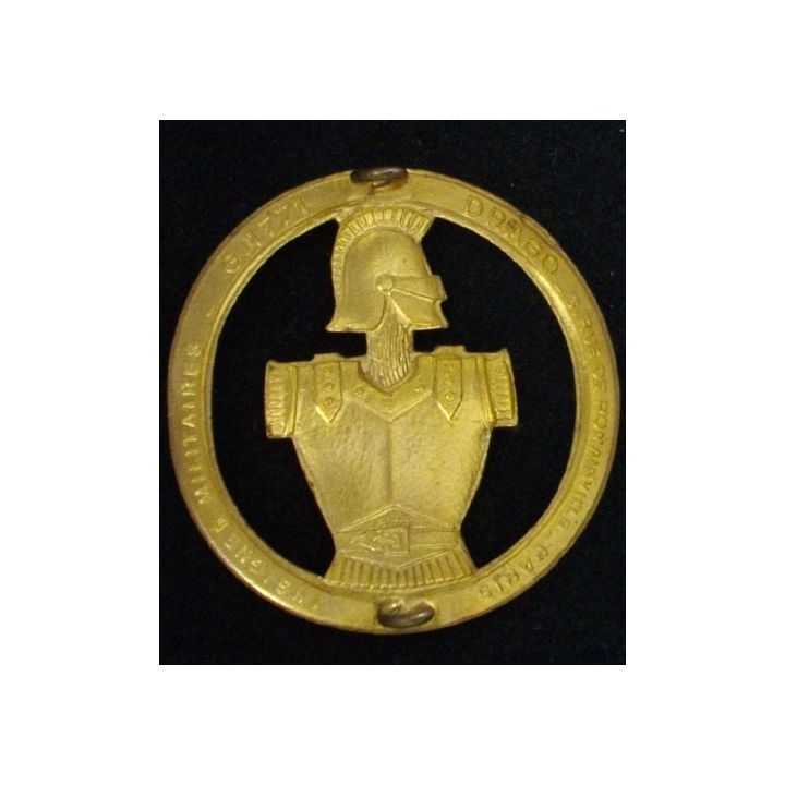 Insigne de béret du génie de fabrication Drago Romainville G 1771