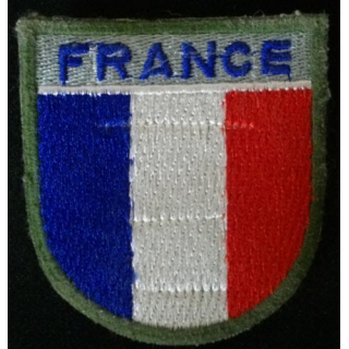 INSIGNE DE MANCHE "FRANCE" BLEU MARINE (HAUTEUR 6,7 cm)