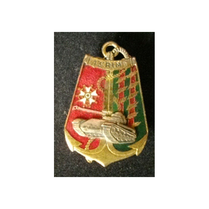 43° RIMA : 43° RÉGIMENT D'INFANTERIE DE MARINE (9 PALMES)