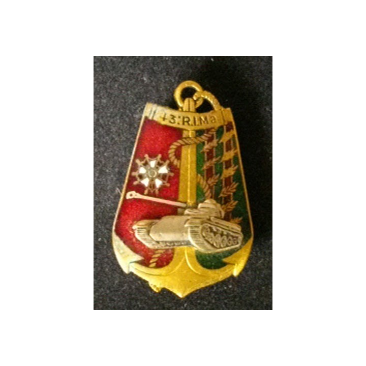 43° RIMA : 43°RÉGIMENT D'INFANTERIE DE MARINE (9 PALMES)