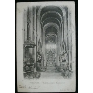 TOULOUSE LA NEF DE L'EGLISE SAINT-SERNIN