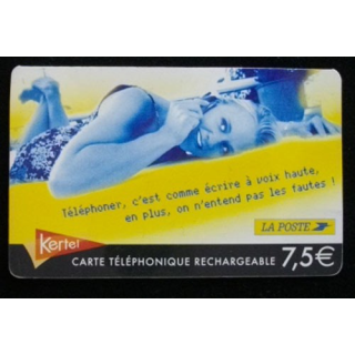CARTE TÉLÉPHONIQUE RECHARGEABLE LA POSTE