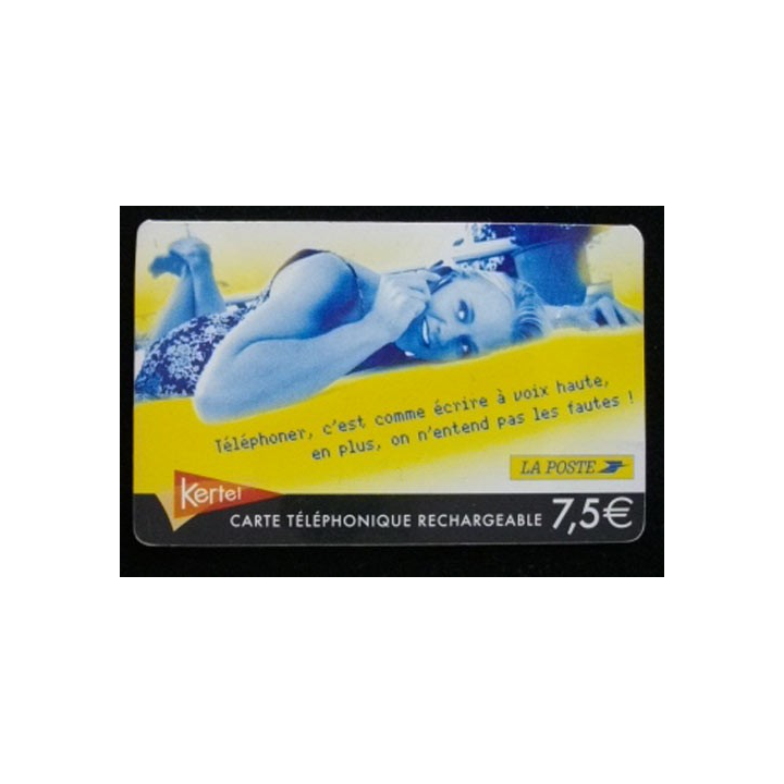 CARTE TÉLÉPHONIQUE RECHARGEABLE LA POSTE