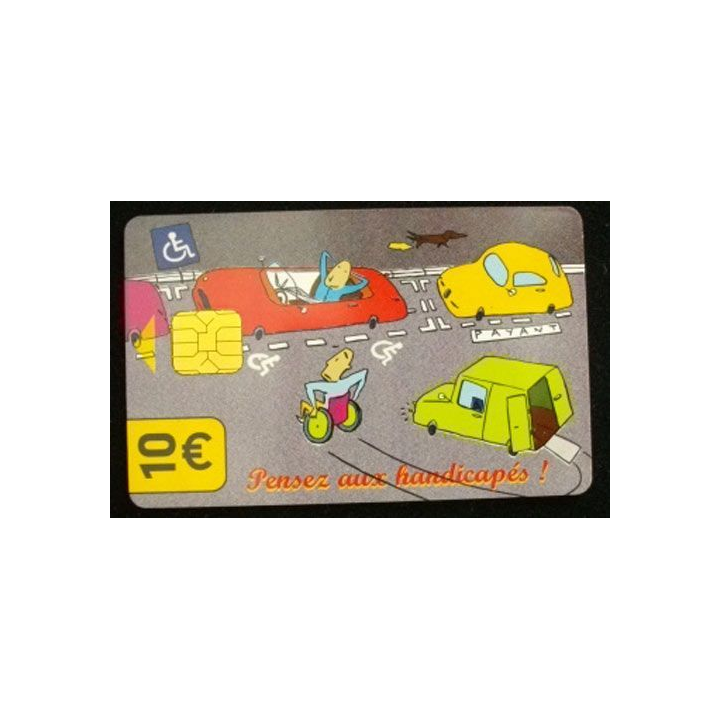 CARTE DE STATIONNEMENT PARIS DE 10 EUROS