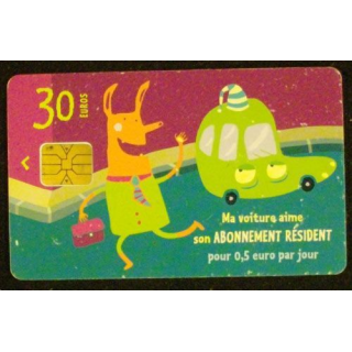 CARTE DE STATIONNEMENT PARIS DE 30  MA VOITURE AIME ...