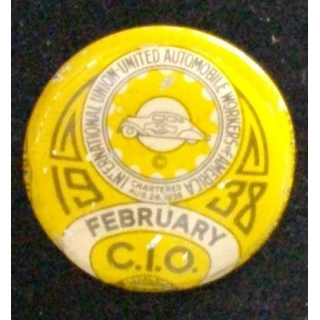 PIN'S DU SYNDICAT UNITED AUTOMOBILE WORKERS OF AMERICA 1938