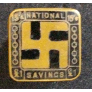 PIN'S DU NATIONAL SAVINGS MOVEMENT SWASTIKA 1916-1939