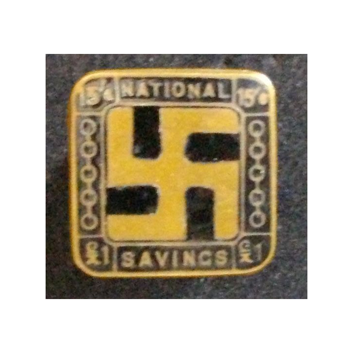 PIN'S DU NATIONAL SAVINGS MOVEMENT SWASTIKA 1916-1939