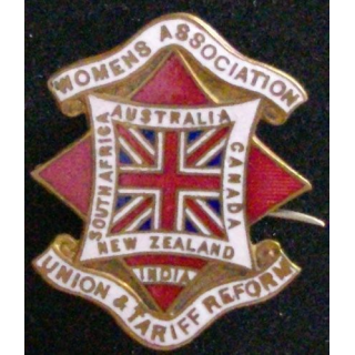 PIN'S DES WOMENS ASSOCIATION UNION & TARIFF REFORM