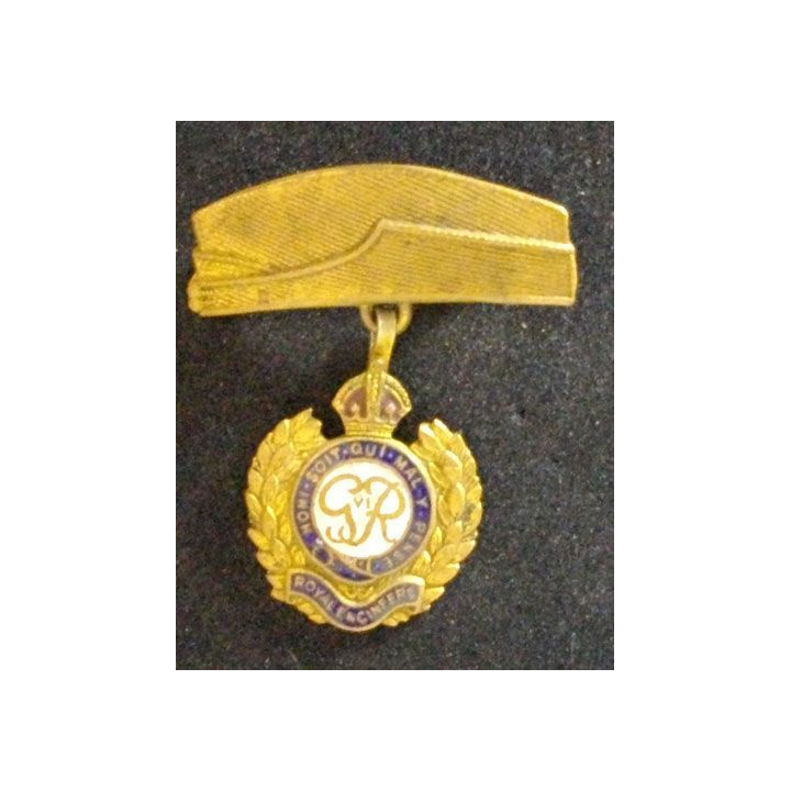 INSIGNE GB ROYAL ENGINEERS WW2 HONI SOIT QUI MAL Y PENSE