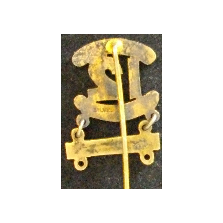 BROCHE ANGLAISE SCRIVENER 12°BATTALION MAR 1936 EN ARGENT