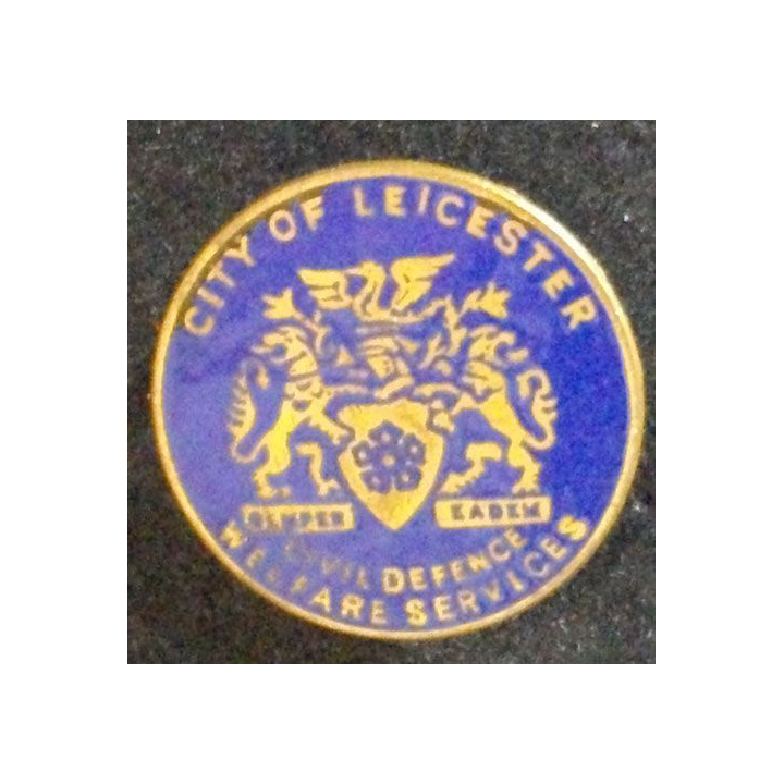 INSIGNE GB DU CIVIL DEFENSE WELFARE SERVICES CITY OF LEICESTER