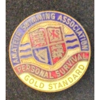 INSIGNE GB AMATEUR SWIMMING ASSOCIATION GOLD STANDARD