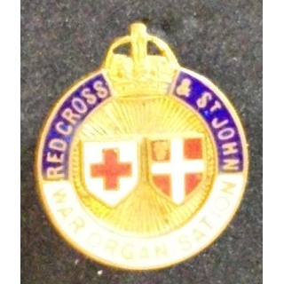 INSIGNE GB RED CROSS & ST JOHN WAR ORGANISATION