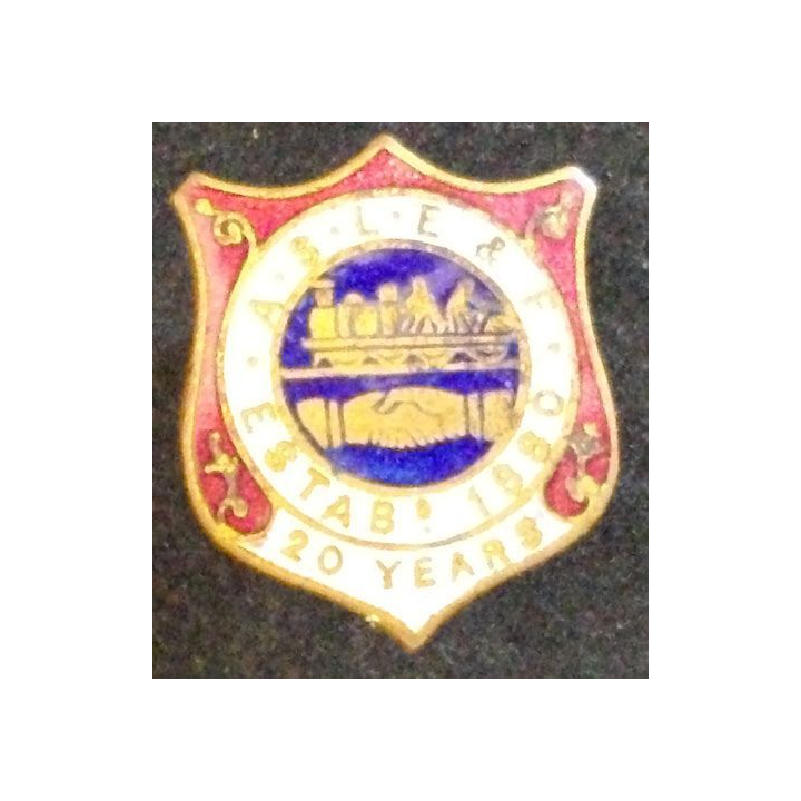 PIN'S ASSOCIATED SOCIETY OF LOCOMOTIVE ENGINEERS & FIREMEN