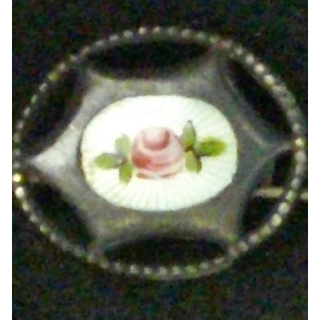 BROCHE ANGLAISE EN ARGENT DE LA ROSE