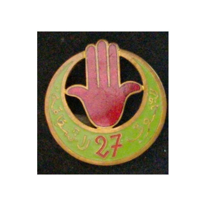 RTA : 27° RÉGIMENT DE TIRAILLEURS ALGÉRIENS VERT CLAIR (ABPD)