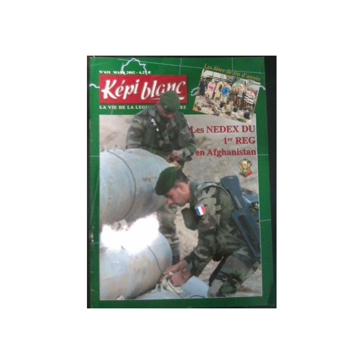 KÉPI BLANC : N° 631 MARS 2002 (NEDEX DU 1ER REG)