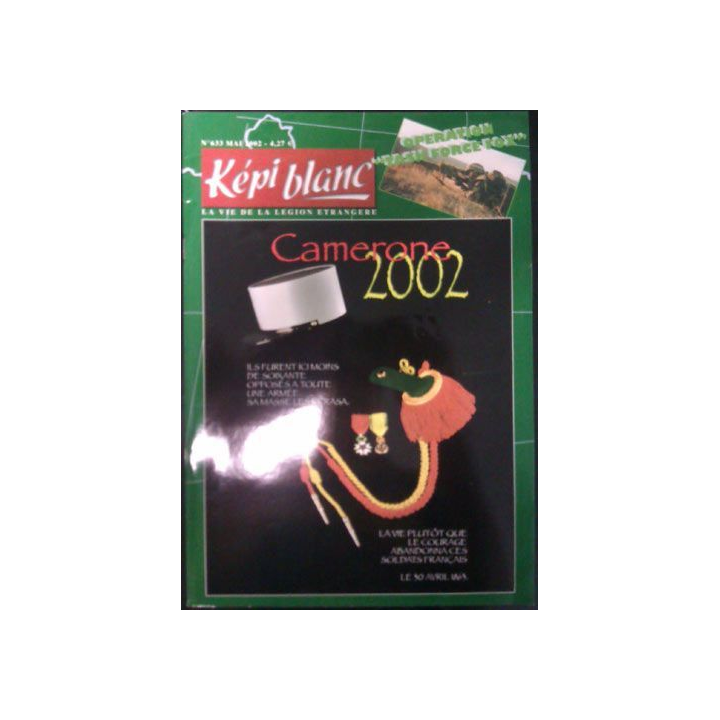 KÉPI BLANC : N° 633 MAI 2002 (CAMERONE 2002)