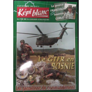 KÉPI BLANC : N° 637 OCTOBRE 2002 (LE GTFR EN BOSNIE)