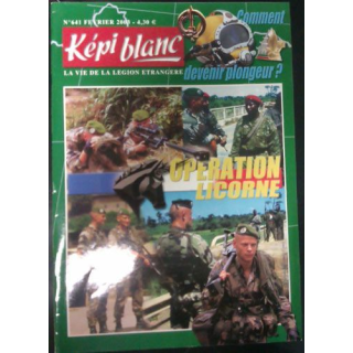 KÉPI BLANC : N° 641 FÉVRIER 2003 Opération Licorne