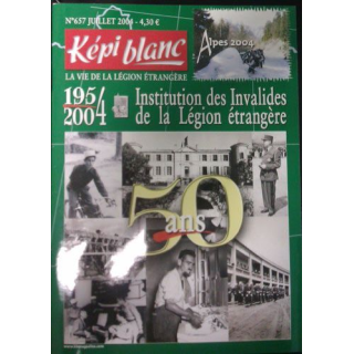 KÉPI BLANC : N° 657 JUILLET 2004 50 ANS INVALIDES