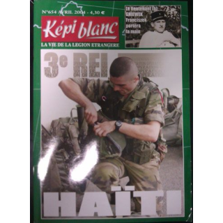 KÉPI BLANC : N° 654 AVRIL 2004 3e REI HAÏTI