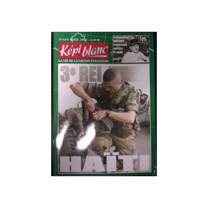 KÉPI BLANC : N° 654 AVRIL 2004 3e REI HAÏTI