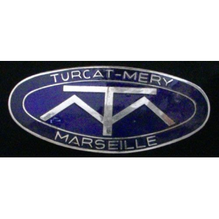 PLAQUE ÉMAILLÉE AUTOMOBILE : TURCAT-MERY MARSEILLE