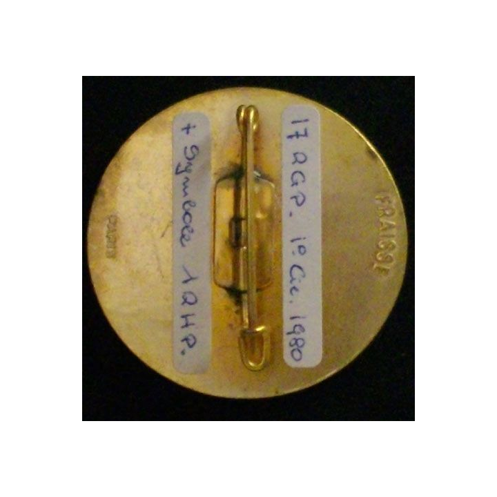 17° RGP 1° CIE : 17°RÉGIMENT DU GÉNIE PARA 1°CIE (42 mm LISTEL NOIR)