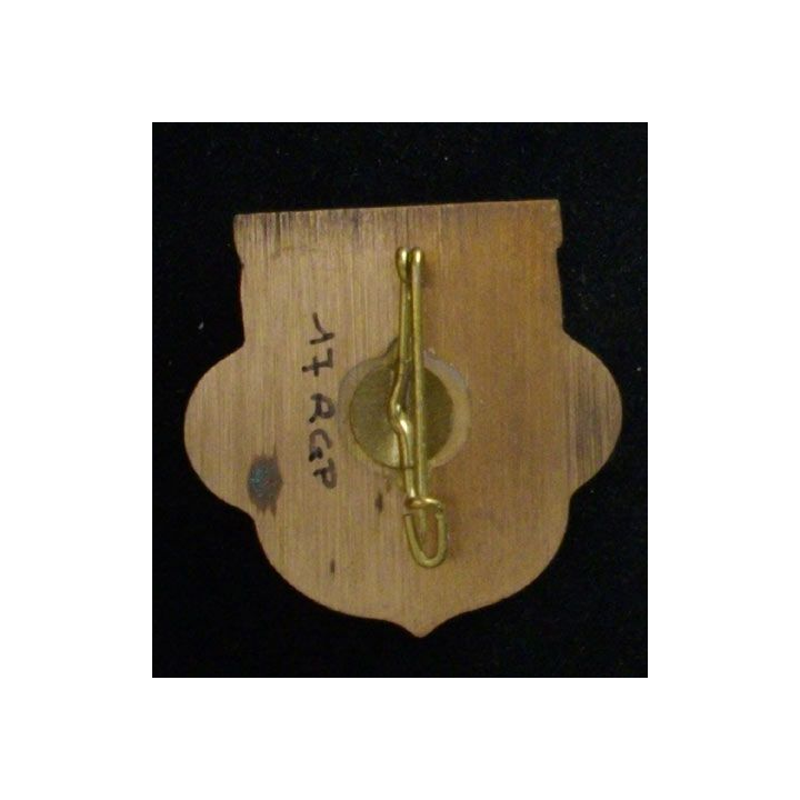 17° RGP CAPORAUX CHEFS : insigne des Caporaux-chefs du 17° régiment du génie parachutiste en bronze massif boléro rond