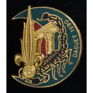 6° REG : 6° RÉGIMENT ÉTRANGER DU GÉNIE 2° COMPAGNIE DAGUET 1990