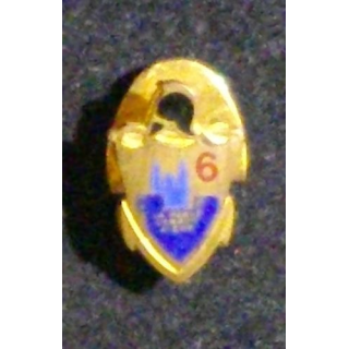 6° RG : 6° RÉGIMENT DU GÉNIE (MINIATURE ÉMAILLÉE HAUTEUR 15 mm)