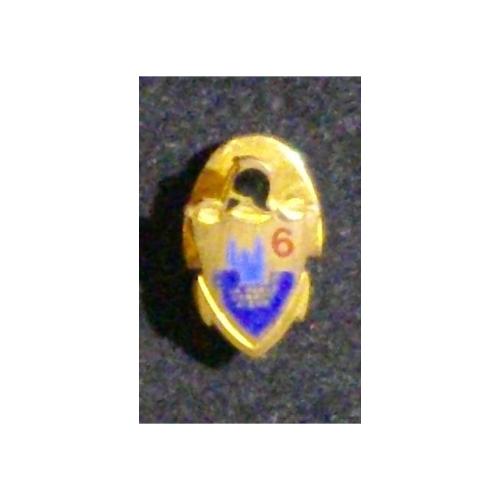 6° RG : 6° RÉGIMENT DU GÉNIE (MINIATURE ÉMAILLÉE HAUTEUR 15 mm)