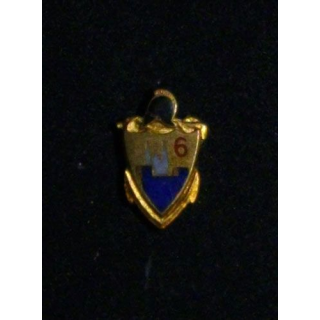 6° RG : 6° RÉGIMENT DU GÉNIE (MINIATURE ÉMAILLÉE HAUTEUR 19 mm)