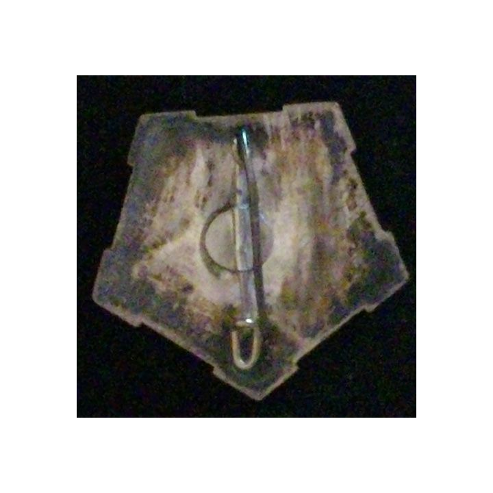 10° RG : 10° RÉGIMENT DU GÉNIE PENTAGONE ÉMAIL - ATTACHE COLLÉE