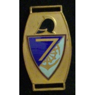 7° RG : 7° RÉGIMENT DU GÉNIE PLAQUE DE BRACELET