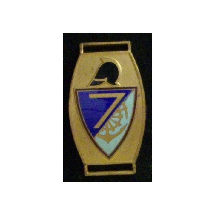 7° RG : 7° RÉGIMENT DU GÉNIE PLAQUE DE BRACELET
