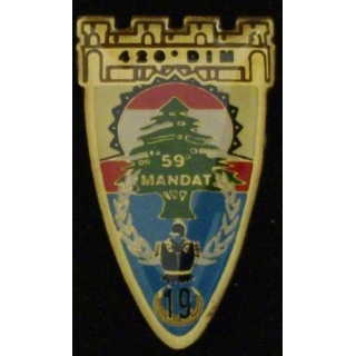 19° RG : 19° RÉGIMENT DU GÉNIE 420° DIM 59° MANDAT